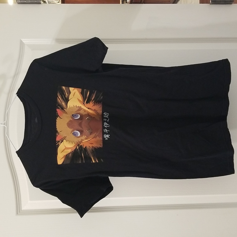 Demon Slayer Black Graphic T-Shirt Size M